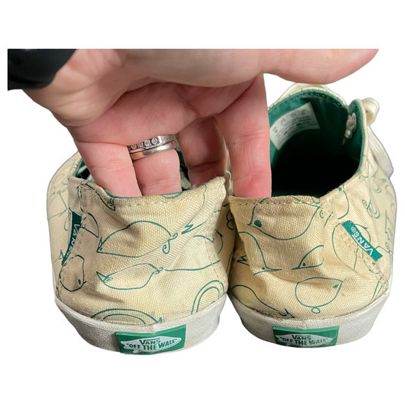 Vans Cream with birds and snails size 9 - Picture 4 of 6